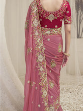 Womens Premium Fashion Ethnic Pink Color Saree-MLSHWSA2108PNK0ONE